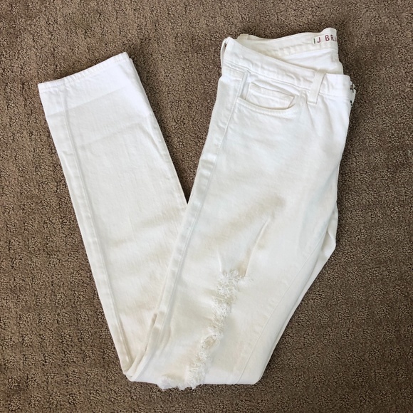J.Brand White Distressed Jeans, Size 26 - Picture 2 of 7